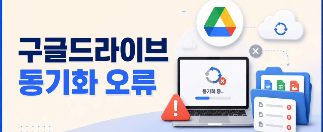 구글드라이브 동기화 오류, 멈춤·파일 불일치 생길 때 순서대로 해결
